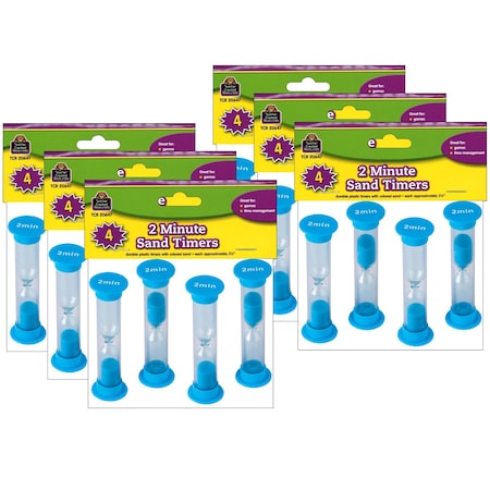 Teacher Created Resources Sand Timers, Small, 2 Minute, PK24 TCR20647